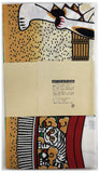 Lucky Cat  福まねき猫 - Sumo　相撲 - Japanese Traditional Cotton Towel (The dyed Tenugui) - 34cm x 90cm