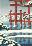 Kawase Hasui - #HKS-2  Yuki no Miyajima (Miyajima in snow) - Free Shipping