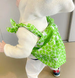 Konomi - Honeycomb Furoshiki Green    ハニカム/ライトグリーン    97X97cm  (Japanese Wrapping Cloth)