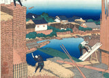 Katsushika Hokusai - #05 - Honjo Tatekawa (Honjo Tatekawa, the timberyard at Honjo) 本所立川  - Free Shipping