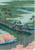 Utagawa Hiroshige - No.029 Moto-Hachiman Shrine in Sunamura　砂むら元八まん 　- One hundred Famous View of Edo - Free Shipping