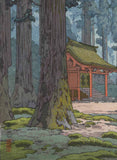 Yoshida Toshi - #014102  Kami no mori (The forest of God)  (Sacred Grove) - Free Shipping