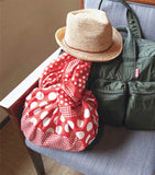 Konomi - Polka-Dot Furoshiki-RED  ポルカドット　レッド　 (Japanese Wrapping Cloth) 97X97cm