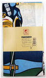 Lucky Cat  福まねき猫 - Firefighter 火消 (Hikeshi) - Japanese Tradition Cotton Towel (The dyed Tenugui)- 34cm x 90cm