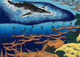 Katsushika Hokusai - Goto Kujiratsuki (五島鯨突) - Free Shipping