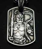 Saito - Kongo Rikishi (Nio) Silver Pendant Top (Silver 950)