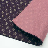 Rikyu Ume (Plum) -Double-Sided Dyeing Furoshiki - Purple / Pink - 45 x 45 cm