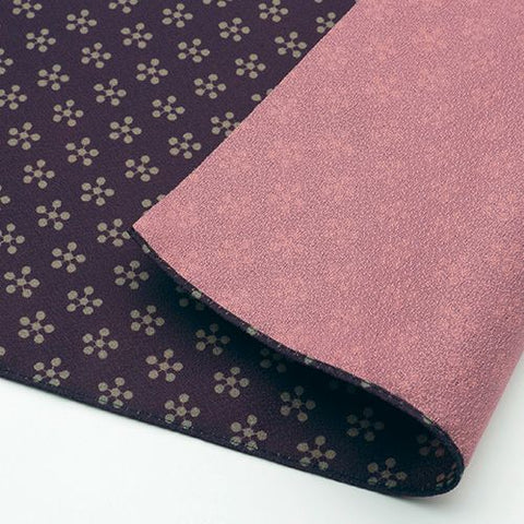 Rikyu Ume (Plum) -Double-Sided Dyeing Furoshiki - Purple / Pink - 45 x 45 cm