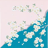 Koetsu Chirimen Yuzen - Sakura  - Furoshiki  70 x 70 cm