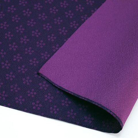 Rikyu Ume (Plum) -Double-Sided Dyeing Furoshiki - Purple / Navy - 70 x 70 cm