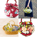 Modern Girl - Ume (Plum) Red - Furoshiki   70 x 70 cm