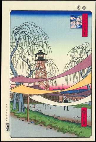 Utagawa Hiroshige - No.006 Hatsune Riding Ground in Bakuro-chō  馬喰町初音の馬場 - One hundred Famous View of Edo - Free Shipping