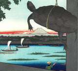Utagawa Hiroshige - No.056 Mannen Bridge in Fukagawa  深川萬年橋- One hundred Famous View of Edo - Free shipping