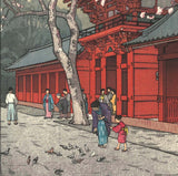 Yoshida Toshi - #014001  Hie Jinjya (Hie Shrine) - Free Shipping