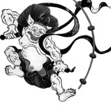 Sumidagawa - Fujin Raijin (風神雷神) - Furoshiki 48 x 48 cm