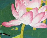 Tsuchiya Rakuzan - Guren (Red Lutus Flower) ni Kawasemi - Free Shipping　