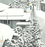 Kawase Hasui - #HKS-16  Daichi no Yuki (Snow at Daichi) - Free Shipping