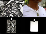 Saito - New Calligraphy  Ryujyo Rinshin Pendant top (Silver 950)
