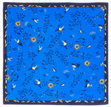 Support Ukraine Furoshiki　Tree of life  (Blue)   Furoshiki  (Japanese Wrapping Cloth)   50 x 50 cm