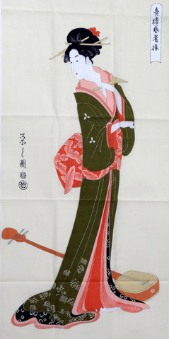 Ukiyo-e Tenugui - Geisha - (Japanese Tenugui)
