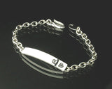 Saito - Initial Silver Bracelet Size S (Silver 950)