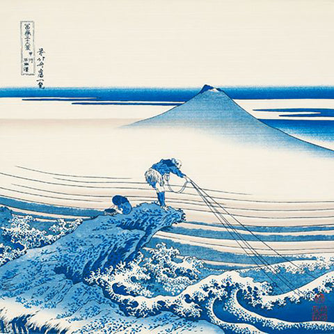 Sumidagawa - Katsushika Hokusai - Koshu Kajikazawa (甲州石斑沢)  - Furoshiki  48 x 48 cm