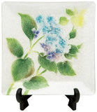 Saikosha - #003-05  Ajisai (Hydrangea) (Cloisonné ware ornamental plate) 12.00 cm - Free Shipping