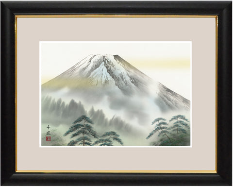Sankoh Framed Mt. Fuji - G4-BF023L - Reimei Fuji (The morning Mt. Fuji)