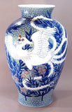 Fujii Kinsai Arita Japan - Somenishiki Kinsai Phoenix Vase  59.00 cm - Free Shipping