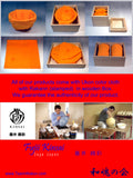 Fujii Kinsai Arita Japan - Somenishiki Platinum Kiri (Paulownia) A  Sake Cup (Hai) - Free shipping