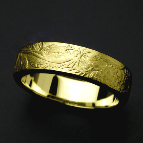 Saito & HORIGYN Collaboration - Rise Dragon - Gold Ring ( 18Kt Gold)