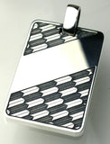 Saito - Genroku - Yabane Pattern Pendant Top (950 Silver)