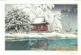 Kawase Hasui -  #HKS-7 Shato no Yuki, Inogashira Benten (Snow at Benten Shrine Entorance) - Free Shipping