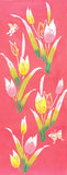 Wafuka - Tulips  (The dyed Tenugui) - Japanese traditional Tenugui
