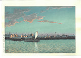 Kawase Hasui - #HKS-17 Hamamachi Kaigan (Sea side of Hamamachi)  - Free Shipping
