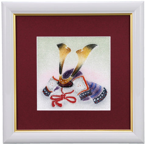 Saikosha - #008-14  Kabuto (Framed Cloisonné ware) - Free Shipping