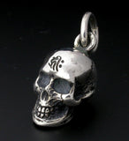 Saito - Skull Silver Pendant top w/ Bonji (Silver 925)