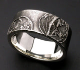 Saito - Plum & Bamboo Tree Silver Ring (Silver 925)