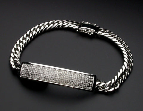 Saito - Heart Sutra  Platinum  Bracelet (Platinum 900) 18.00 cm