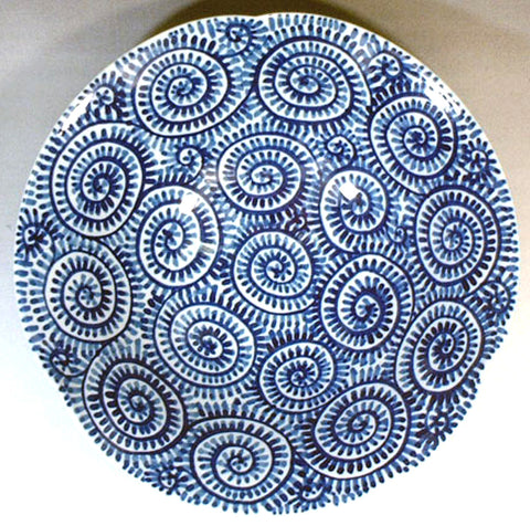 Fujii Kinsai Arita Japan - Sometsuke Tako Karakusa Hachi (Bowl) - Free Shipping