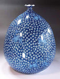 Fujii Kinsai Arita Japan - Sometsuke Koyo Jika Yuzu Vase  29.50 cm- Free Shipping