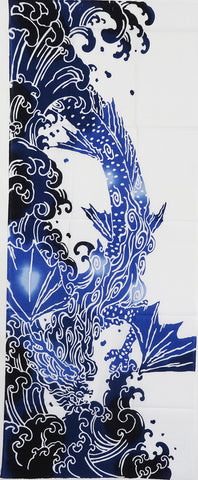 Iki - SuiRyu (Water dragon)   (The dyed Tenugui)