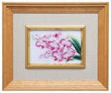 Saikosha - #013-01 Phalaenopsis orchid  (Framed Cloisonné ware) - Free Shipping