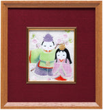 Saikosha - #008-03  Yayoibina (Framed Cloisonné ware) - Free Shipping