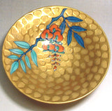 Fujii Kinsai Arita Japan - Somenishiki Golden Fuji (Wisteria) Sake Cup (Hai) - Free shipping