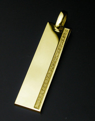 Saito - Sun Tzu's Art of War - VII. Maneuvering 18Kt Gold Pendant Top
