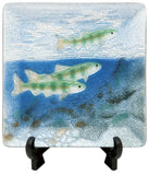 Saikosha - #003-14 Summer Fish (Cloisonné ware ornamental plate) - Free Shipping