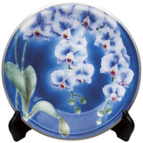 Saikosha - #006-03 Phalaenopsis orchid (Cloisonné ware ornamental plate) 30.00 cm - Free Shipping