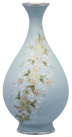 Saikosha - #010-12 Sakura (Cloisonné ware vase) by Master T. Tamura - Free Shipping