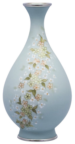 Saikosha - #010-12 Sakura (Cloisonné ware vase) by Master T. Tamura - Free Shipping